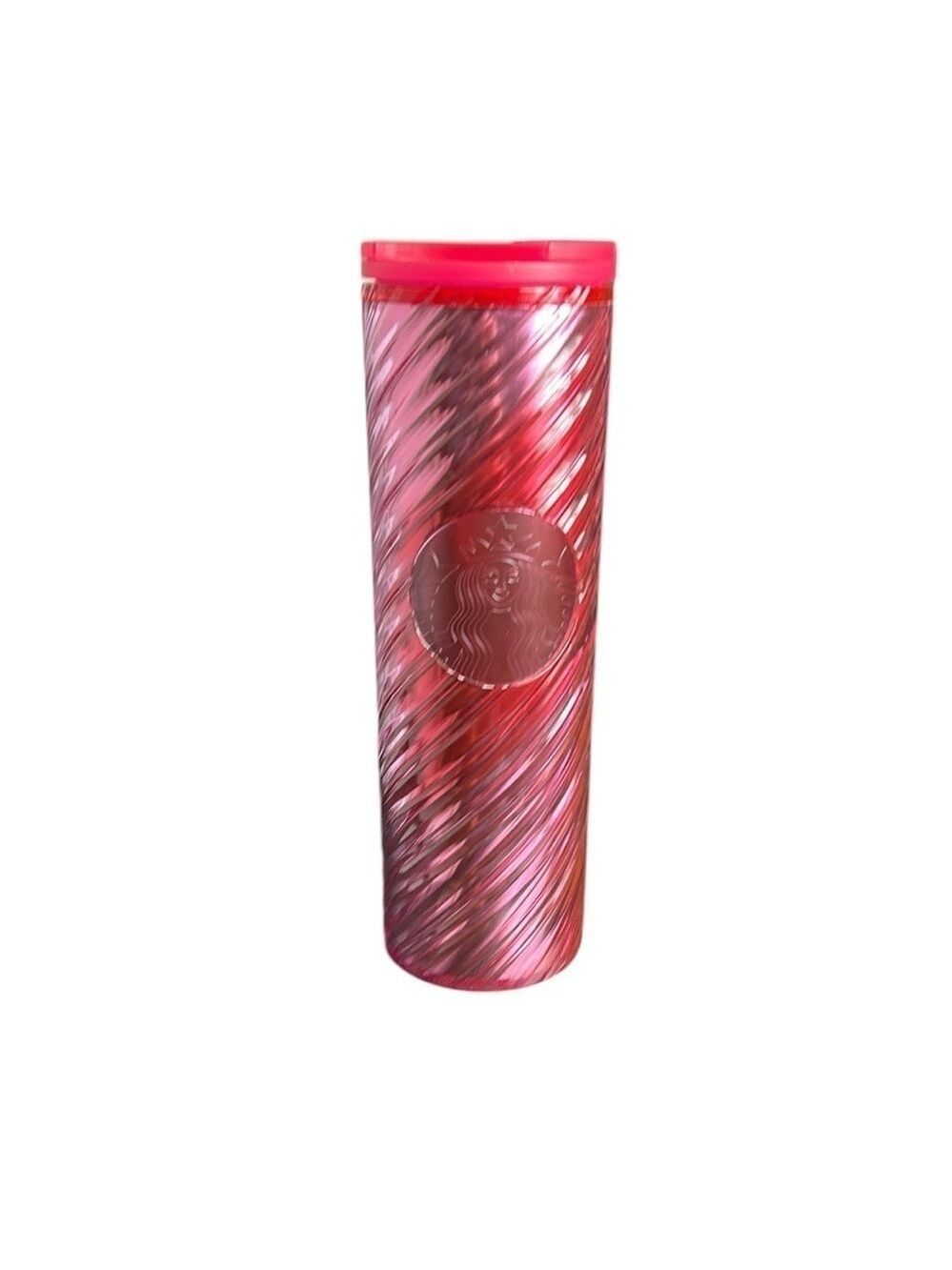 Starbucks 2022 Holiday Candy Cane Swirl Acrylic 16 Oz Tumbler